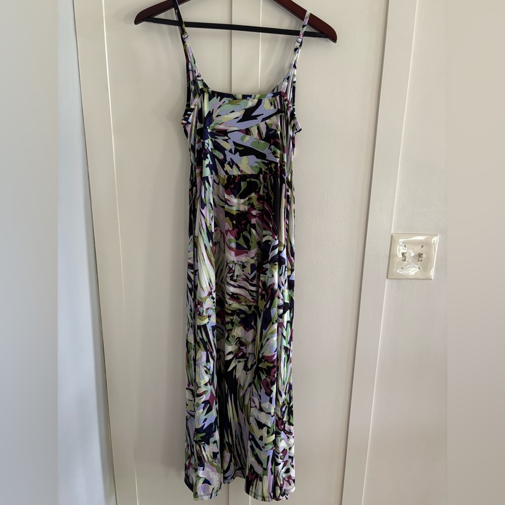 Jennifer Lopez Abstract Spaghetti Strap Dress - Picture 5 of 6
